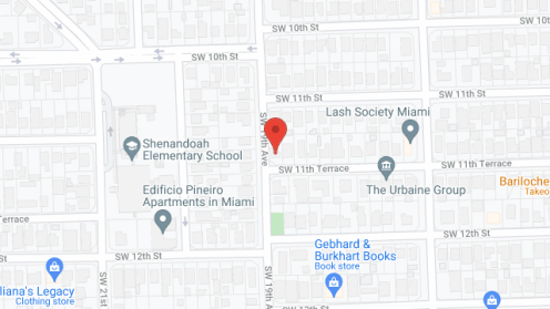 Map of the neighborhood around Corner House
