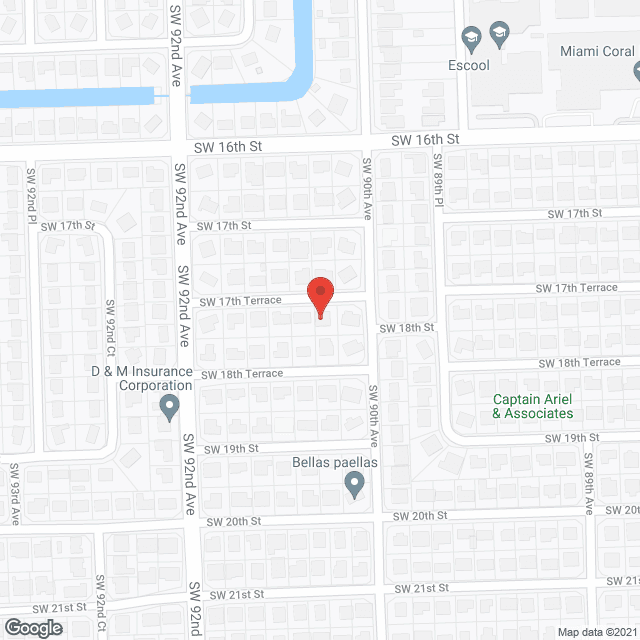 V and E ALF in google map