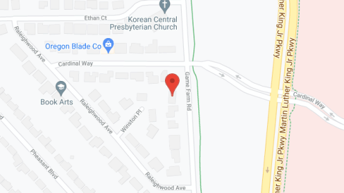 Map of the neighborhood around Heavenly Foster Care