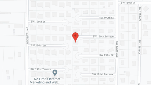 Map of the neighborhood around Verona's Retirement Home II