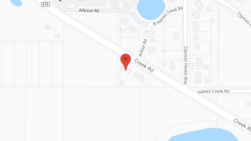 Map of the neighborhood around Blue Haven