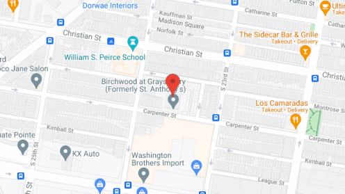 Map of the neighborhood around St. Anthony's