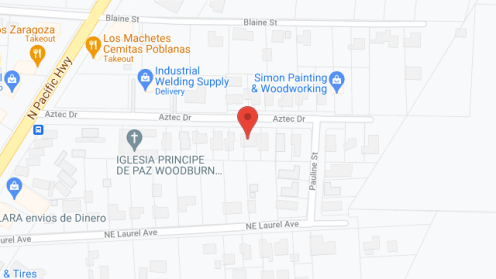Map of the neighborhood around Rhonda's AFH
