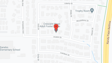 Crescent Moon in google map