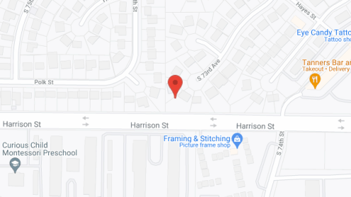 Map of the neighborhood around Orchards at Wildewood