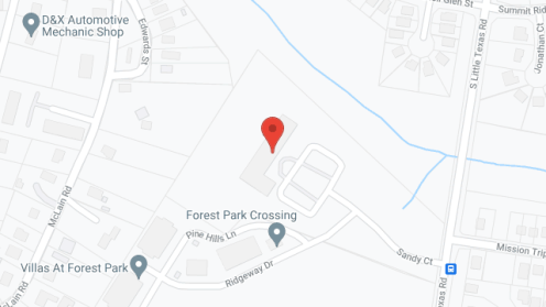 Map of the neighborhood around Villas at Forest Park