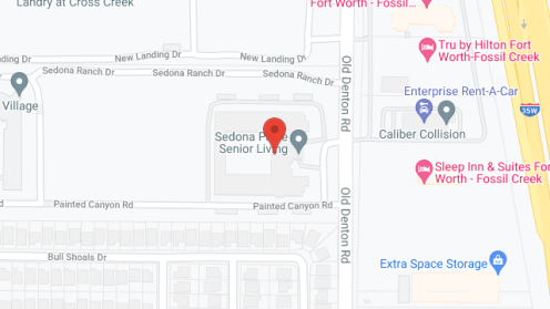 Map of the neighborhood around Sedona Place