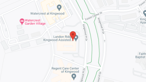 Map of the neighborhood around Landon Ridge Kingwood