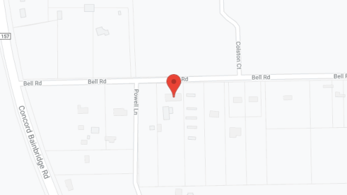 Map of the neighborhood around Bell Road Human Services