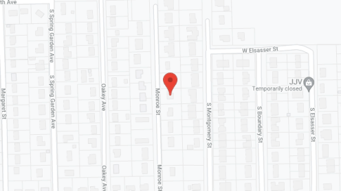 Map of the neighborhood around Monroe Manor