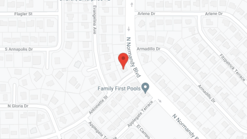 Map of the neighborhood around Lorena's Sweet Home