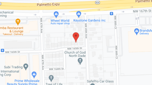 Map of the neighborhood around La Reina ALF