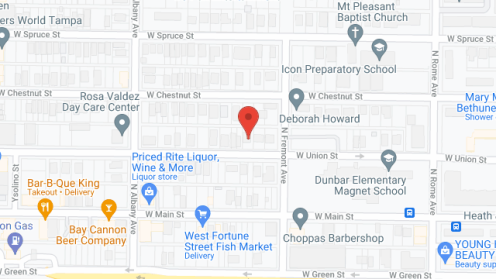 Map of the neighborhood around Jones, Erma