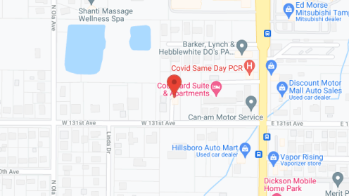 Map of the neighborhood around Feel at Home, Inc
