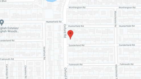 Map of the neighborhood around English Estates Assisted Living