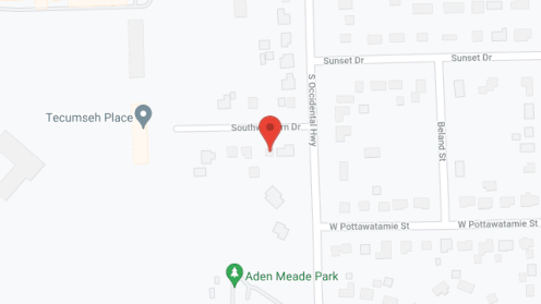 Map of the neighborhood around Tecumseh Place II