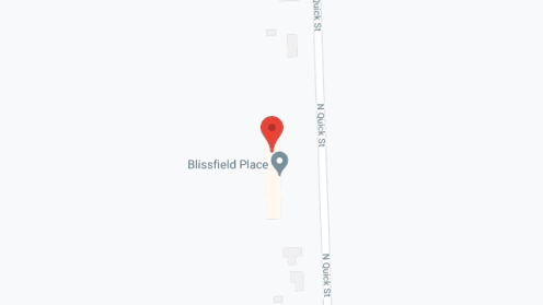 Map of the neighborhood around Blissfield Place