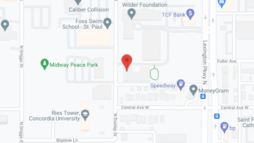 Map of the neighborhood around Carty Heights