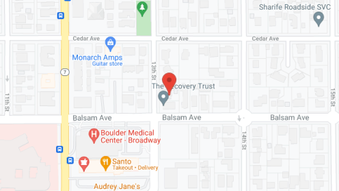 Map of the neighborhood around Balsam House