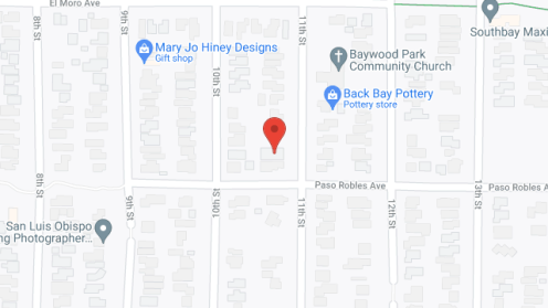 Map of the neighborhood around Baywood Manor RCFE