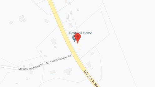 Map of the neighborhood around Restwell Home