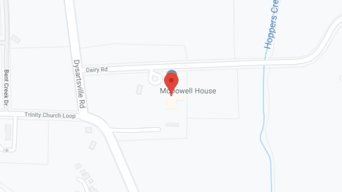 Map of the neighborhood around McDowell House, Inc