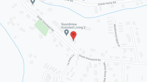 Map of the neighborhood around Soundview Assisted Living