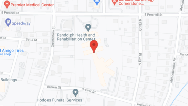 Randolph Health and Rehabilitation Center in google map