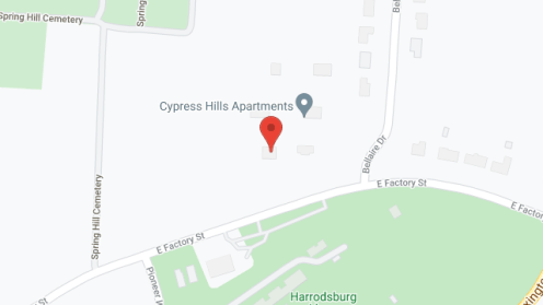 Map of the neighborhood around Cypress Hills