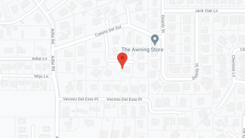 Map of the neighborhood around Chaparral Rose II