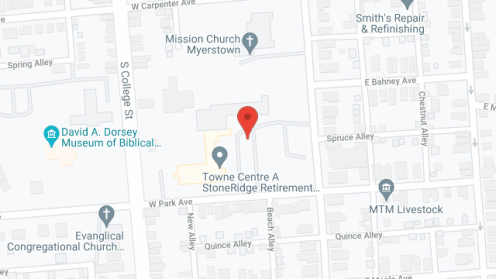 Map of the neighborhood around Stoneridge Towne Centre