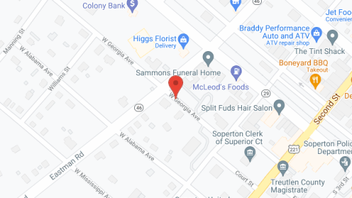 Map of the neighborhood around Soperton Males Home