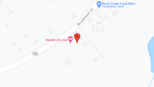 Map of the neighborhood around HANDS OF LOVE
