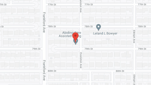 Map of the neighborhood around Abiding Care