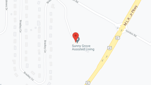 Map of the neighborhood around Sunny Grove