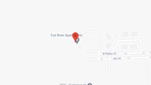 Map of the neighborhood around Fox River Apartments