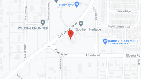 Map of the neighborhood around Southern Heritage I