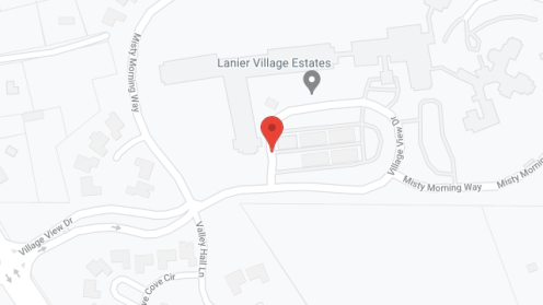 Map of the neighborhood around Oak Bridge Terrace At Lanier Village Est