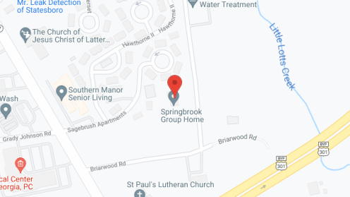 Map of the neighborhood around SPRINGBROOK PERSONAL CARE HOME