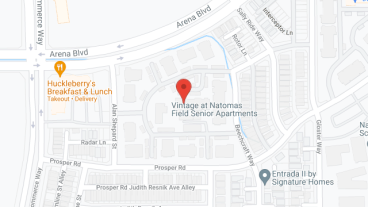 Vintage Natomas Field Senior Apartments in google map
