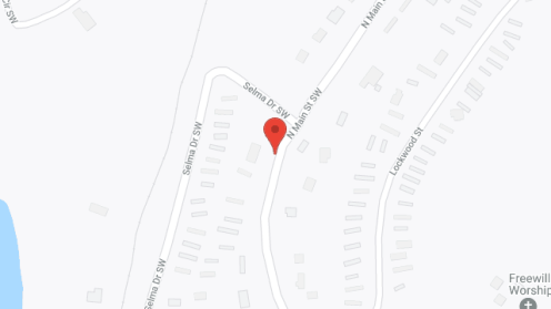 Map of the neighborhood around Main Street