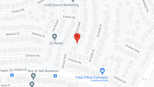 Map of the neighborhood around Nanas Garden
