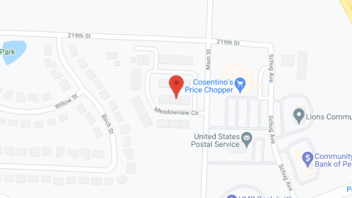 Map of the neighborhood around Meadow View Estates