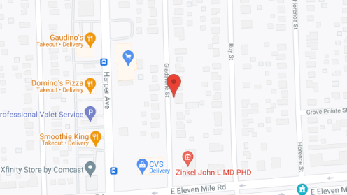 Map of the neighborhood around Liberty Manor