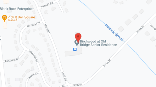 Map of the neighborhood around Birchwood at Old Bridge