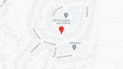Map of the neighborhood around La Jolla Chateau de Oro