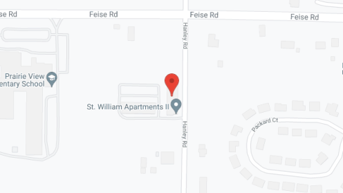Map of the neighborhood around St William Apartments