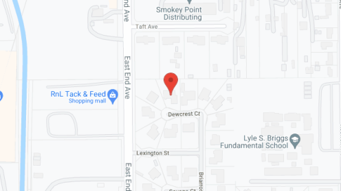 Map of the neighborhood around Angelynne Chateau, Inc.