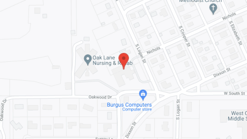 Map of the neighborhood around Oak Wood Estates