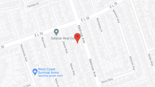 Map of the neighborhood around Melrose Manor